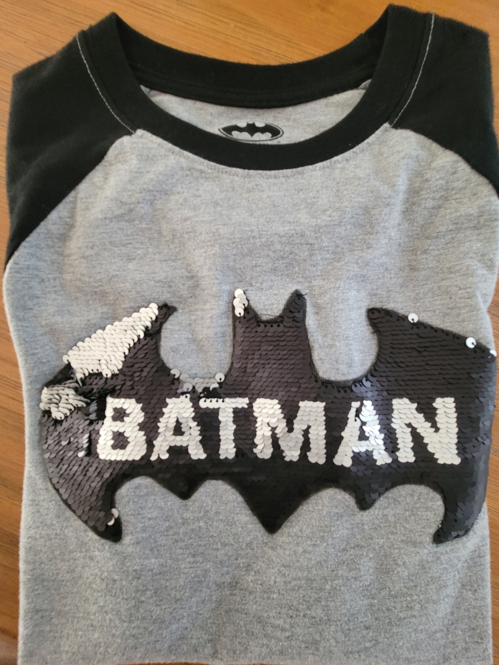 Batman Gray and Black Crewneck Tee
